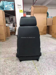 Sièges baquets de course <span class=keywords><strong>Recaro</strong></span> inclinables en cuir PVC noir avec surpiqûres noires et dossier en cuir carbone - Product Image 4