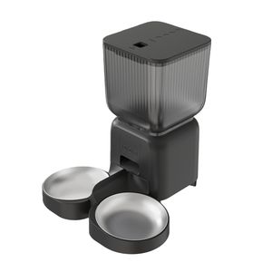 App Control pemberi makan anjing & kucing otomatis plastik Modern 4.5L Dispenser makanan pintar dengan mangkuk ganda untuk pemberi makan hewan peliharaan terpisah - Product Image 5