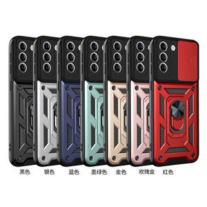 Coque de Téléphone Personnalisée avec Cache-Caméra Coulissant en TPU+PC, Armure de Protection Antichoc pour <span class=keywords><strong>Samsung</strong></span> <span class=keywords><strong>Galaxy</strong></span>, Anneau Magnétique - Product Image 4