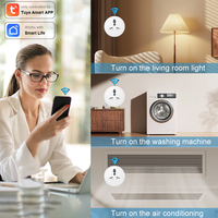 SIXWGH 16A WiFi adaptador de viaje inteligente Universal 2 pines enchufe de la UE a EE. UU. Reino Unido BR AU enchufe eléctrico Monitor de alimentación Google Home Alexa