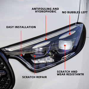 0,3*15M TPU autocuración antiarañazos gris claro faro película luz negra luz trasera Lámpara transparente oscura película para protección - Product Image 5
