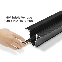 Spot LED intelligent encastré à intensité variable DC48V pour rail magnétique linéaire, système d'éclairage sur rail