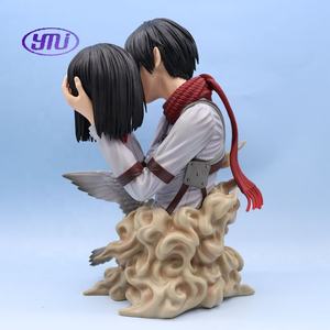 Statues d'anime japonaises de 22 cm, le baiser de la mort, Mikasa Ackerman, Eren Jaege, Figura, figurine en PVC - Product Image 3