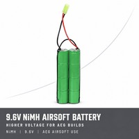 Batterie NiMH rechargeable haute décharge 2/3A 1600mAh 9.6V 8.4V pour Airsoft, pack de batteries AA AAA Ni-Mh pour fusil électrique AEG