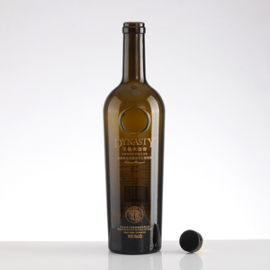 Bouteille en verre vide personnalisée Flint 750ml 500ml avec <span class=keywords><strong>bouchon</strong></span> en liège pour whisky spiritueux liqueur - Product Image 2
