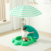 Ensemble de jouets de plage pour enfants, jeu sensoriel sûr, bac à sable pour tout-petits, tortue en plastique, bac à sable intérieur/extérieur, cadeau d'été pour enfants de 3 à 8 ans