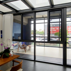 Deioux High Quality Aluminium <b>Sliding</b> Windows House Villa Balcony Smooth Horizontal <b>Sliding</b> Windows - Product Image 1
