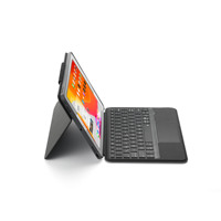 Clavier magique ultra-mince avec étui magnétique sans fil en alliage d'aluminium rétro-éclairé RVB pour clavier iPad