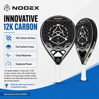 Raquette de padel tennis intelligente en fibre de carbone 12K EVA de forme diamant avec logo personnalisé de qualité supérieure AMC01
