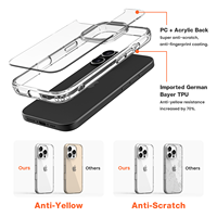 Nouvel arrivage Étui de téléphone antichoc en acrylique transparent pour iPhone 16 Plus et 16 Pro Max Étui de protection transparent pour téléphone portable