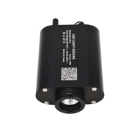 Projecteur LED à fibres optiques RGBW 12W avec télécommande APP, musique, en alliage d'aluminium, intensité variable, pour plafond de voiture effet ciel étoilé, certifié IP33 CE/ROHS
