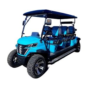 Carrito de <span class=keywords><strong>Golf</strong></span> Eléctrico de Nuevo Diseño con Batería de Litio, Motor de CA de 4KW, Luces LED, 6 Asientos Orientados hacia Adelante, con Caja de Almacenamiento - Product Image 1