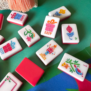 Ensemble de Mahjong pour Fêtes, Mahjong Américain Personnalisé Style <span class=keywords><strong>Paradis</strong></span> Moderne, 160 Tuiles <span class=keywords><strong>en</strong></span> Acrylique de Luxe - Product Image 6