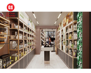 Minimalist Cosmetics Shop Display <b>Shelf</b> Custom Perfume Display Stand Makeup Store Display Counter for Shop Design - Product Image 3