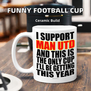 Mug de football en céramique fantaisie humoristique, design floral populaire pour la rentrée scolaire, pour sublimation de café - Product Image 3