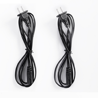 Câble d'alimentation CA NEMA 1-15P vers IEC C8, prise américaine à 2 broches, câble d'alimentation en forme de 8 pour moniteur, téléviseur, ordinateur portable