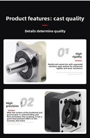 Réducteur de vitesse planétaire hélicoïdal de précision FOCACSEC 6090120 400W-5KW pour moteur pas à pas servo, robotique industrielle, non standard