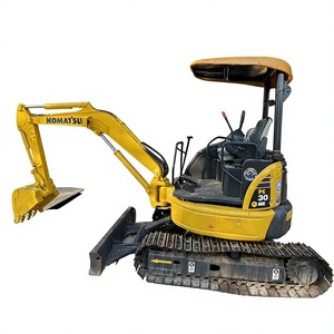 Mini-excavatrice Komatsu Pc30 Mr avec godet de terrassement d'une capacité de 0,12 m³, poids en ordre de marche de 3 tonnes, équipement de construction d'occasion - Product Image 1