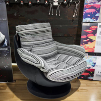 Canapé inclinable simple Chaise berçante Meubles de salon Bras de chaise Chaise longue de loisirs Chaises de salon ottoman avec pouf