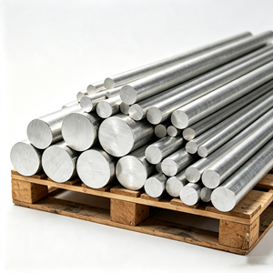 6061 T6 <b>Brushed</b> Aluminum <b>Round</b> Rod Surface Treatment 10mm 15mm 25mm Diameter Solid Bar for Interior Decoration Appliances - Product Image 2