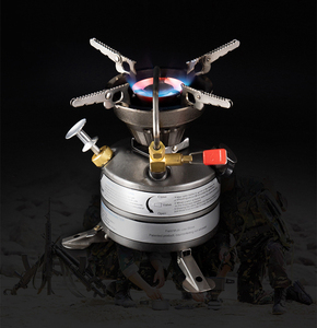Fogão a Óleo Dobrável de Aço para Campo, Integrado e à Prova de Vento, com Chama Forte, para Acampamento e Montanhismo - Product Image 4