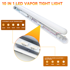 ไฟ LED แถบกันน้ำ 60W, ปรับอุณหภูมิสีได้ 5 ระดับ 3000K-6500K, ไฟกันฝุ่น IP65 สำหรับพื้นที่เปียก, สินค้าในสต็อกในสหรัฐอเมริกา - Product Image 5