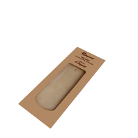 Emballage brun personnalisé Boîtes enveloppe cravate en soie avec fenêtre en PVC Châles Boîte en papier kraft