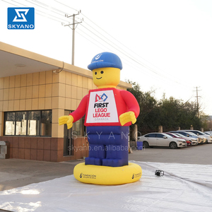 Personnages de dessins animés gonflables géants en forme de blocs de construction, mascotte publicitaire <span class=keywords><strong>gonflable</strong></span> - Product Image 3