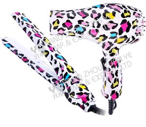 High Quality Colorful Hair Flat <strong>Iron</strong> and Hair Dryer Kit - Product Image 1