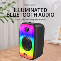 Caja de altavoz subwoofer con iluminación LED RGB de nuevo diseño para ordenador de cine en casa y teléfono móvil