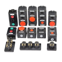 Bouton de commande automatique SENHENG PKE222-1 IP54 10A, interrupteurs à bouton série PKE, boutons rouge et noir, bouton-poussoir