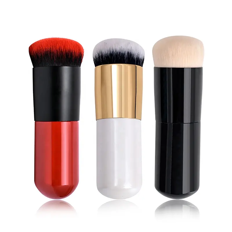 Many color options chubby pier foundation brush cosmetic cubby foundation brush round