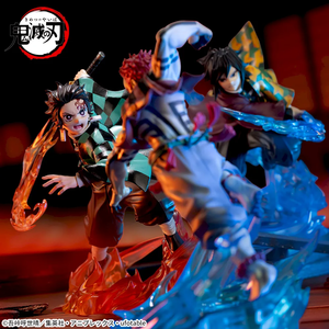 Nuova Statuetta <span class=keywords><strong>Anime</strong></span> Ufficiale in PVC di Giyu <span class=keywords><strong>Tanjiro</strong></span> Akaza, Scena di Battaglia del Castello di Mugen, Modello da Collezione - Product Image 3