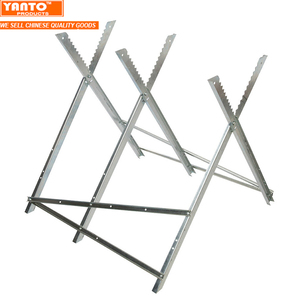 Échelle à scie pliante, conçue pour couper du bois <span class=keywords><strong>de</strong></span> chauffage, avec une capacité <span class=keywords><strong>de</strong></span> charge <span class=keywords><strong>de</strong></span> 220 livres et des supports <span class=keywords><strong>de</strong></span> coupe métalliques réglables - Product Image 2