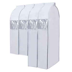 Funda protectora antipolvo de tela no tejida para vestidos de boda, plegable, portátil, de doble uso, para colgar ropa - Product Image 6