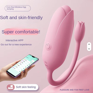 Vibrador de Huevo de Silicona con Control por Aplicación, Estimulador de Punto G y Clítoris, Masajeador Impermeable, Juguete Sexual para Parejas y Lesbianas - Product Image 4