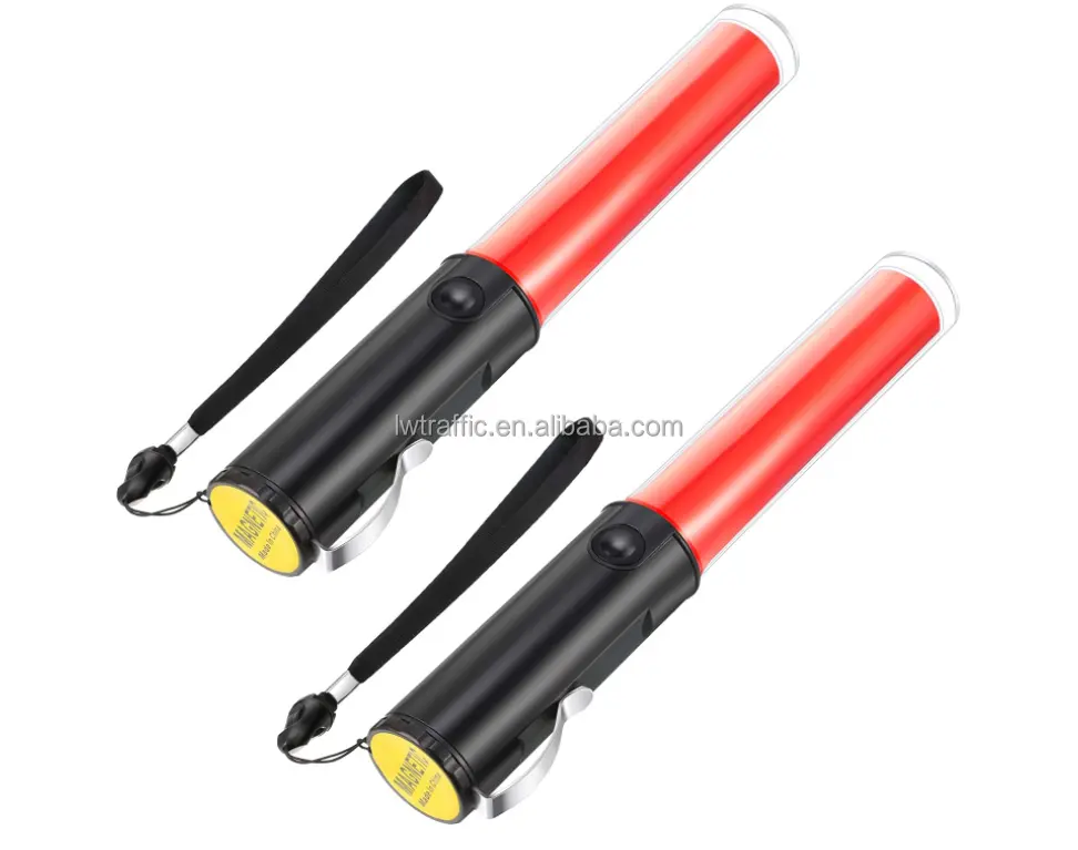 Factory Price Road Safety Control Led portable Flashlight Wand rechargeable led multifunction Light Sticks traffic baton