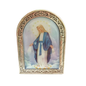 Nostra Signora di Grazia Miracolosa Mary Standing Icona Casa Cappella Decorazione, medaglia religiosa & statue & placca, icona cornice - Product Image 1