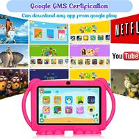 HonlinBook 2026 Tablet Edukasi Anak 7 Inci Baru 1GB RAM 16GB ROM Android 12 Wi-Fi Layar Kapasitif Quad Core 1.8GHz