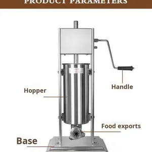 Máquina Manual Vertical para Hacer Churros Españoles, Varios Estilos, Máquina Comercial para Hacer Donas de Frutas Latinas, Fácil de Usar con Harina - Product Image 6