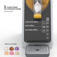 Machine à slush et à crème glacée électrique automatique avec écran couleur numérique, capacité de 2 L, en plastique, pour un usage domestique