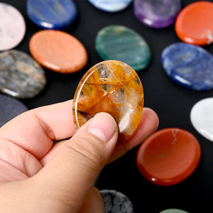 Groothandel natuurlijke kristallen edelsteen ovale zorgstenen kristallen massage steen - Product Image 2