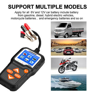 Câble de serrage de batterie Konnwei 150cm avec imprimante universelle de testeur de batterie au plomb KWK650 du propriétaire d'usine - Product Image 4