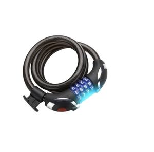 YH1462 Serrure de câble de vélo numérique rétractable Serrure à clé en acier allié Durable portable avec méthode de déverrouillage par <span class=keywords><strong>empreinte</strong></span> digitale à lumière LED - Product Image 2