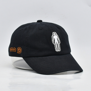 หมวกแก๊ปผ้าฝ้ายสีดำแบบเป็นมิตรกับสิ่งแวดล้อมสำหรับกิจกรรมกลางแจ้ง หมวกแก๊ปทรงพ่อ สีดำ หมวกแก๊ปทรงพ่อแบบยั่งยืน ขายส่ง - Product Image 4