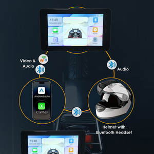 Navegador para Motocicleta H752 de 5 Pulgadas con Pantalla IPS, Cámara Frontal IPX8, Carplay Inalámbrico - Product Image 6