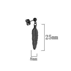 Orecchini alla moda per ragazzi orecchini a bottone con piume d'oro orecchini in acciaio inossidabile con bottone <span class=keywords><strong>100</strong></span> paia - Product Image 4