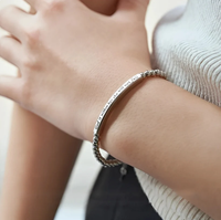 Bracelet en acier inoxydable plaqué or 18 carats avec perles et barre incurvée, gravure personnalisée de versets bibliques, bijoux religieux chrétiens étanches