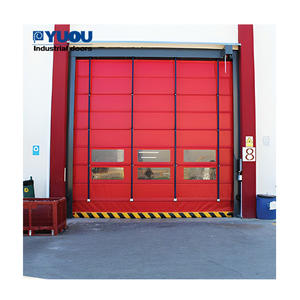 Große Größe kunden spezifische industrielle Stapelung Roll vorhang Anti-Wind-Sicherheits kanten Hochgeschwindigkeits-PVC Schnelle billige Tür - Product Image 3