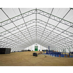 Dôme préfabriqué moderne en structure acier avec couverture en PVC pour entrepôt, gymnase, usage extérieur, agricole et industriel - Product Image 1